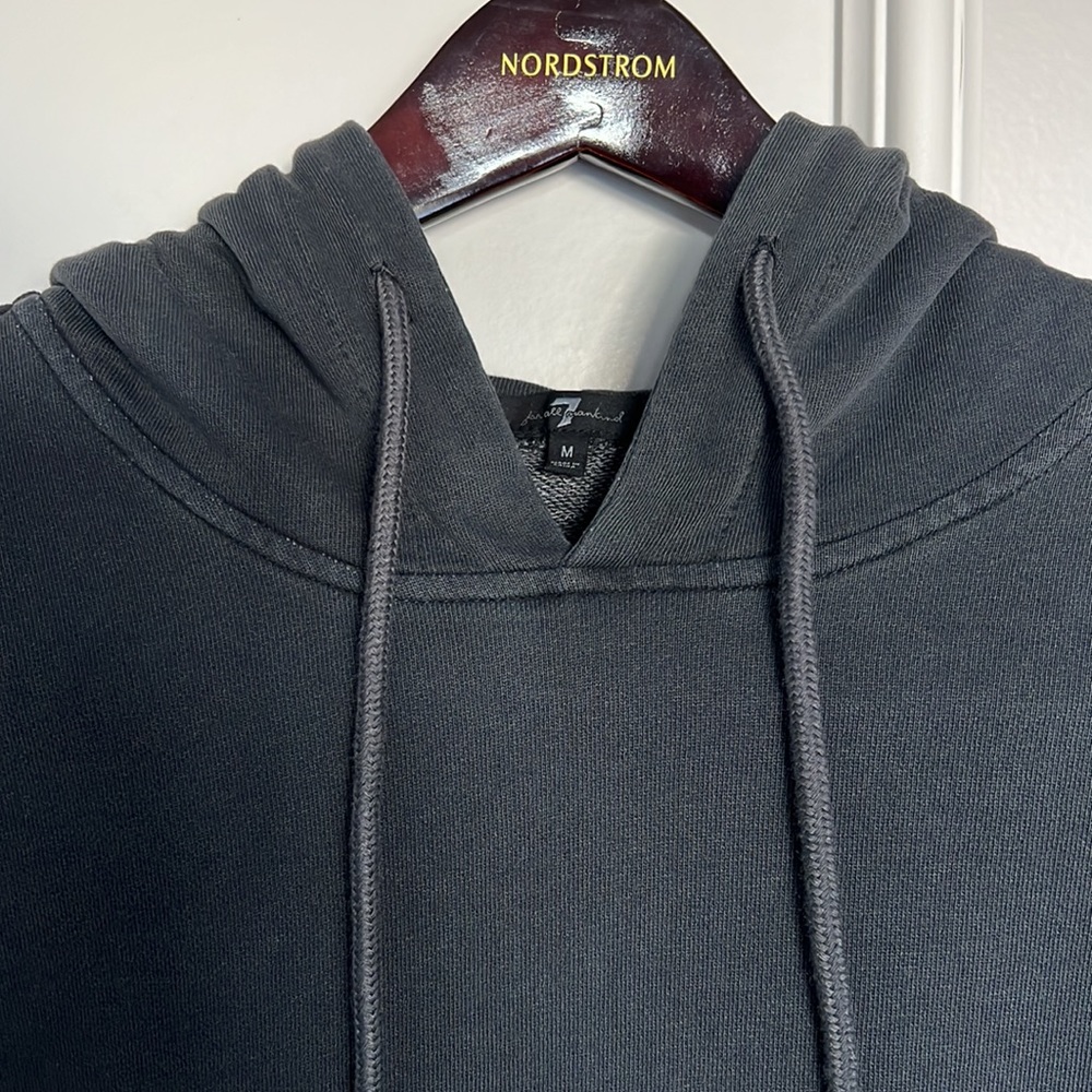7 for all mankind Long Sleeve Sweatshirt Hoodie Dress - Picture 3 of 7